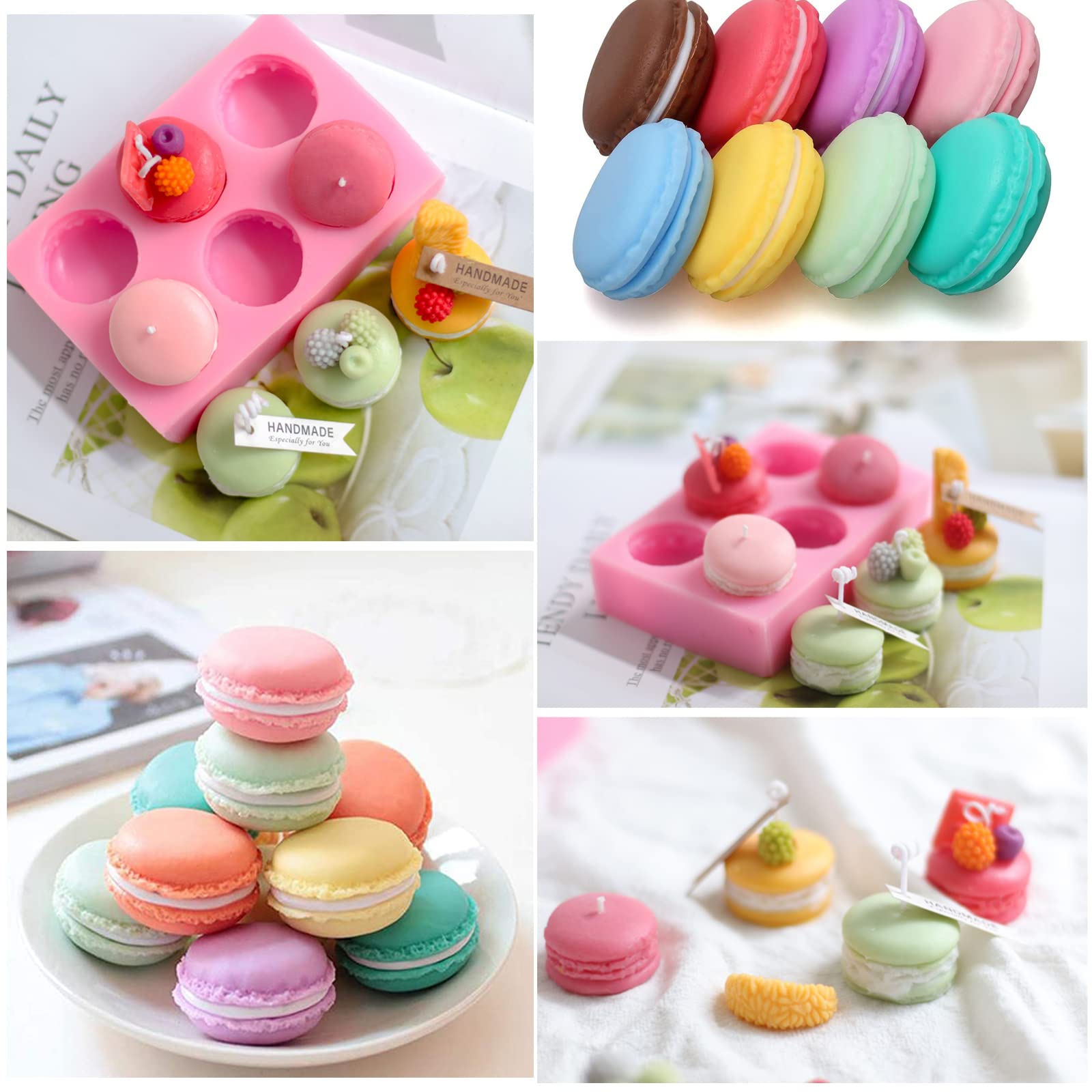 Amazon.co.jp: マカロン シリコンモールド マカロン型 チョコレート お